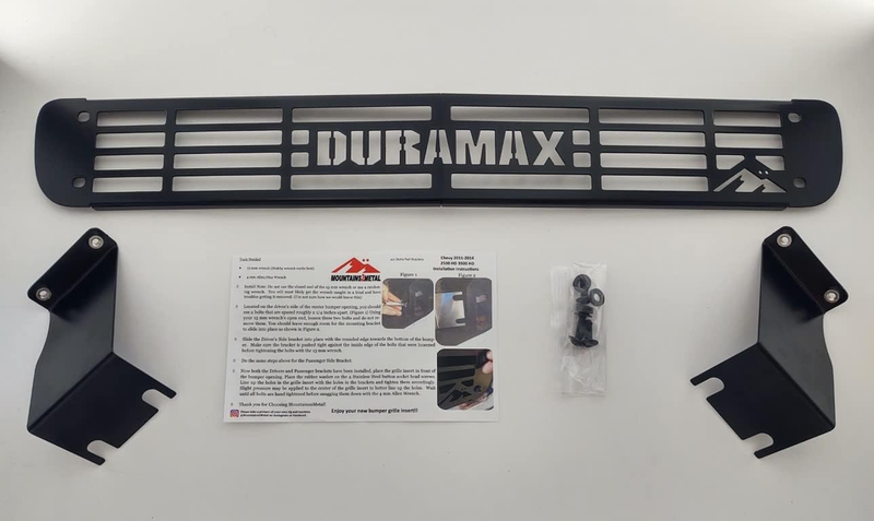 Duramax Bumper Grille Insert Compatible with 2011-2014 Chevy