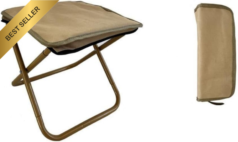 Camping Stool,Folding Stool, Ultralight Travel Handbag Stool, Portable, High Loa
