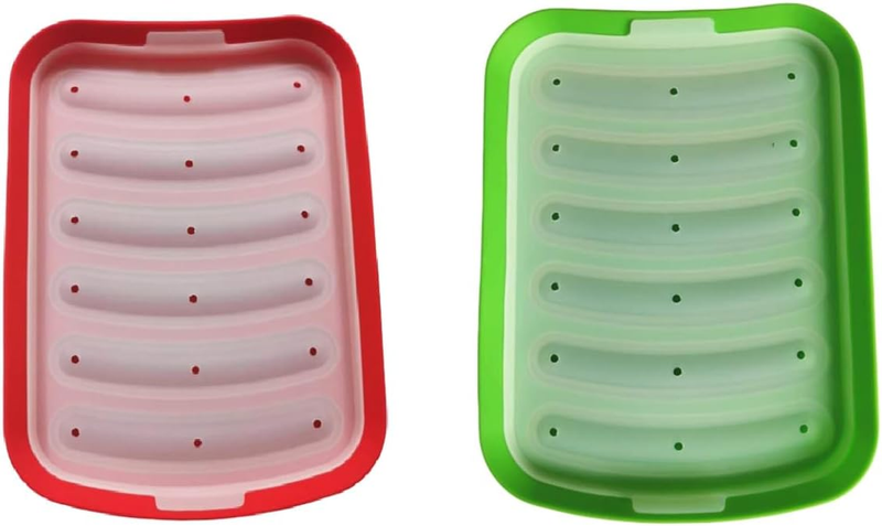 Ilicone Sausage Mold - DIY Hot Dogs Baking Mold for Egg and Food, Ice Candy Jell