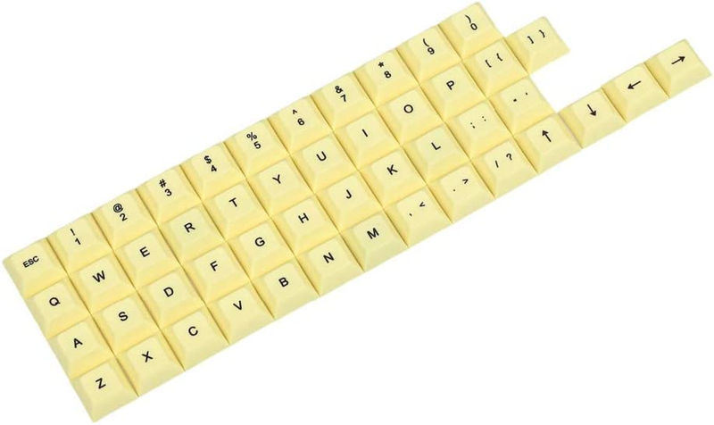 YMDK Custom 48 Key Dye Sub PBT DSA Keycap Alphanumeric Keys for Most MX Switches