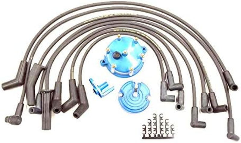 Ignition Tune-Up Kit Spark Plug Wire Cap Rotor for 1984-1990 Ford Bronco II V6