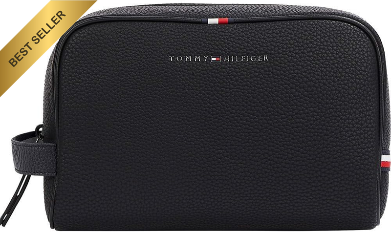 Men'S Essential Washbag, Black, One Size, Organised, Everyday Wear