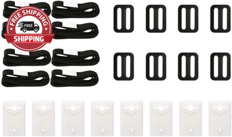Losip-Cc Pack of 8 Pool Solar Cover Reel Attachment Straps Kit for in Ground Swi