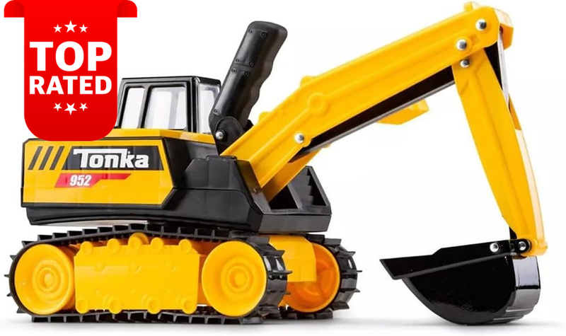 Tonka Steel Classics Mighty Excavator Construction Vehicle Toy 9.5 Inch