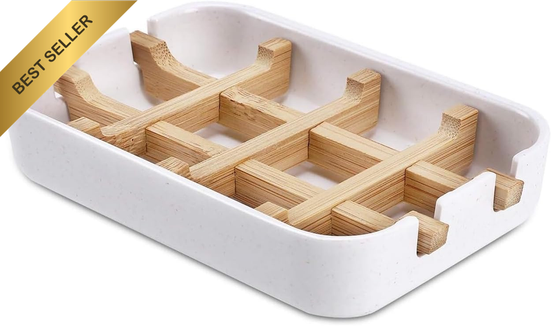 Bamboo Wooden Soap Dishes for Bathroom Bar Soap Holder Shower Soap Holder Sink D
