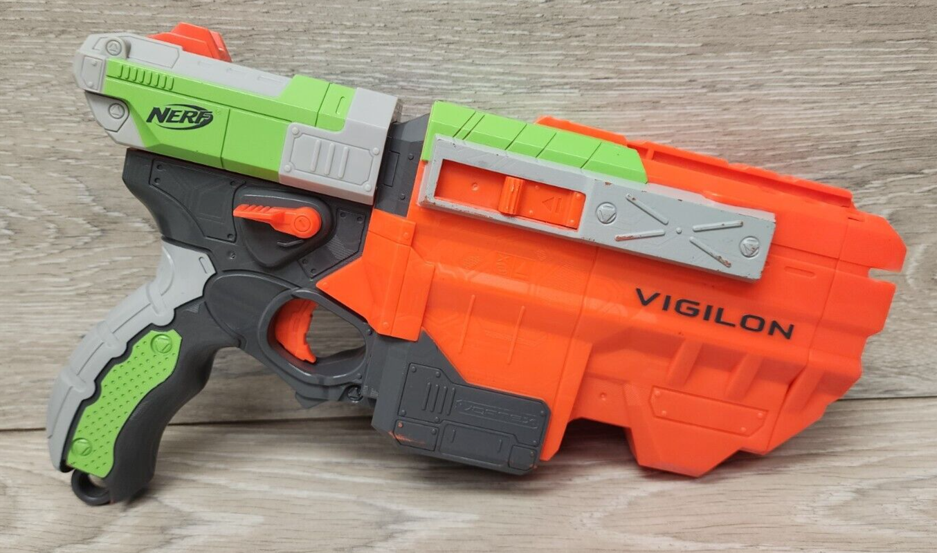 Disc Launcher 2010 Green | Nerf Vortex Vigilon Toy Gun