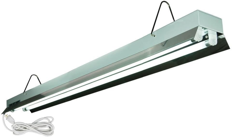 Htgsupply 4-Foot / 2-Tube High-Output T5 Fluorescent Grow Light Fixture, Bulbs I