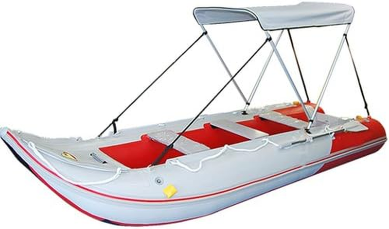 Portable Bimini Top Cover Canopy for Inflatable Kayak Canoe Boat (2 Bow)