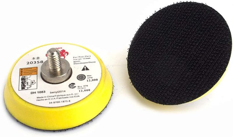 2Pcs 2" Hook and Loop Backing Pads for Orbital Sander M6 Threads Polishing Buffi