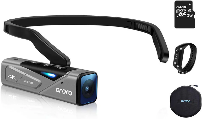 EP7 Ultra HD 4K Head-Mounted Video Camera for Vlogging and Youtube, 60FPS Vlog H