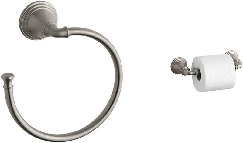 KOHLER K-10557-BN Devonshire Bathroom Towel Ring Vibrant Brushed Nickel