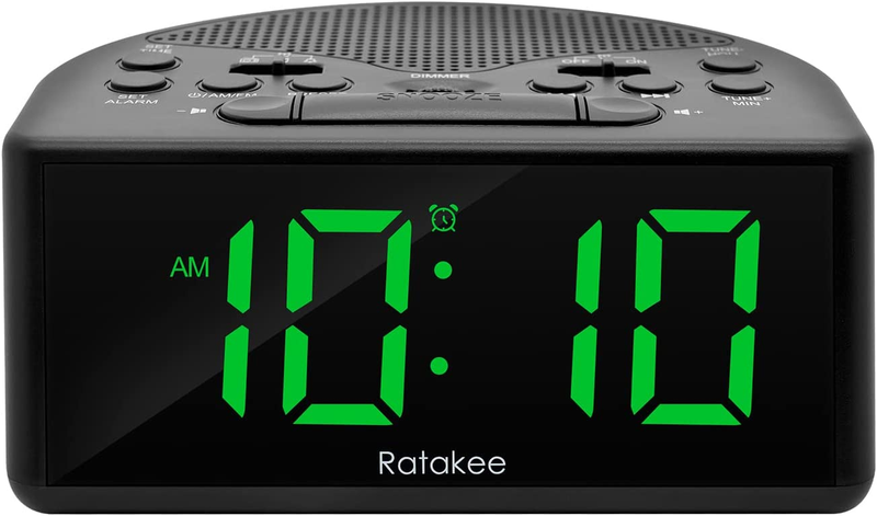 Radio For Bedroom With Am/fm Radio, Earphone Port, Easy To R