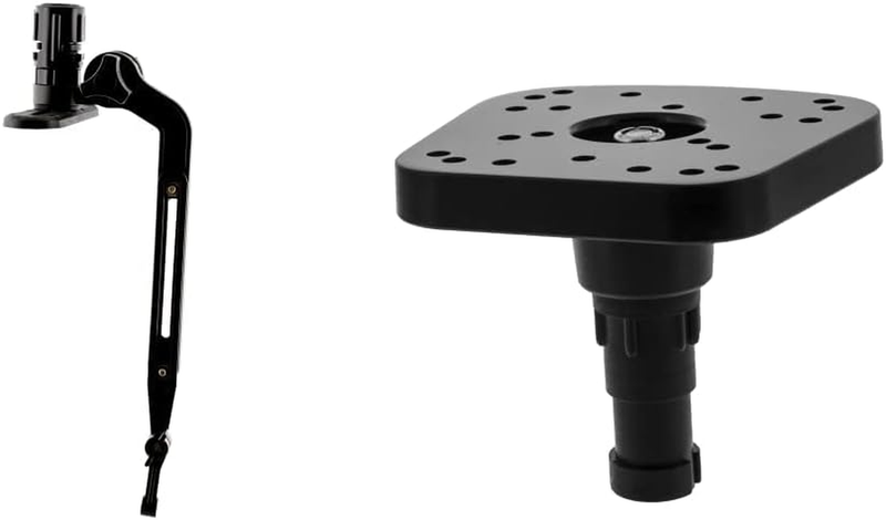 Kayak/SUP Transducer Mounting Arm with Gear-Head, Medium, Black
