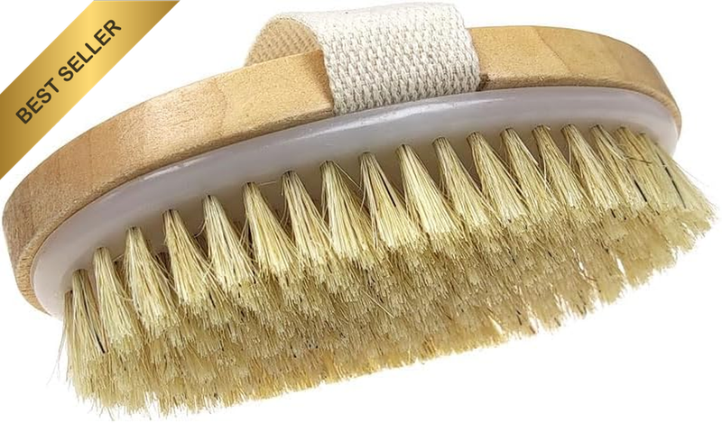 Dry Skin Body Brush Improves Skin'S Health and Beauty Natural Bristle Remove Dea