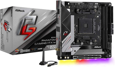 B550 Phantom Gaming-Itx/Ax Supports 3Rd Gen AMD AM4 Ryzen  / Future AMD Ryzen  P