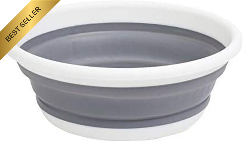 10130 Collapse-A Wash Bowl- 9L, White and Grey