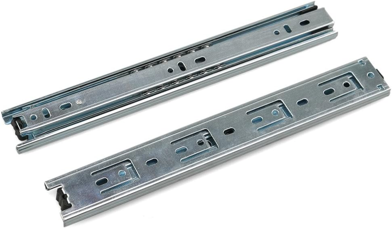 Drawer Slide 11 Inch Ball Bearing 3 Section Drawer Cabinet Slide, Side Mount 2Pc