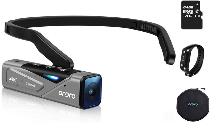 EP7 Ultra HD 4K Head-Mounted Video Camera for Vlogging and Youtube, 60FPS Vlog H