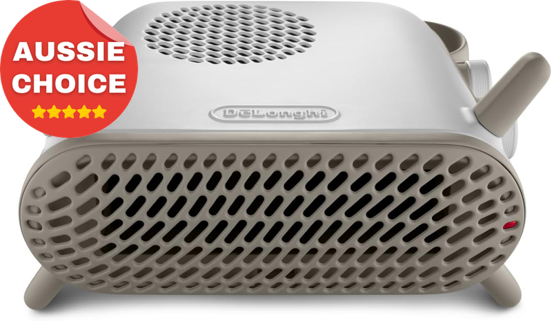 Portable Ceramic Fan Heater 2400W Quiet Durable Vertical Horizontal White