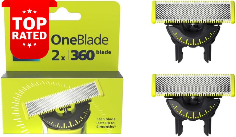 OneBlade Replacement Blades 2 Pack QP420/50 Compatible with All OneBlade Shavers