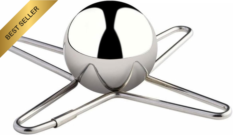 Stainless Steel Reusable Coffee Ice Ball with Holder 1.6In Spherical Beverage Co