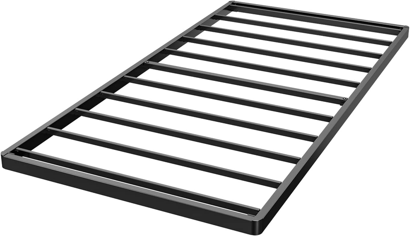 Twin 2 Inch Box Spring & Bed Slat /Metal Frame with Steel Slats/Quick Lock Bunki