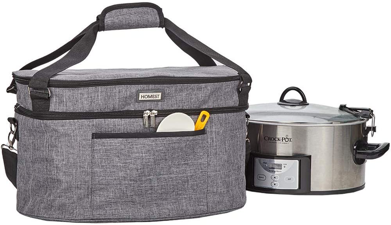 Easy Clean Slow Cooker 6-8 Quart Crock-Pot Insulated CARRIER BAG