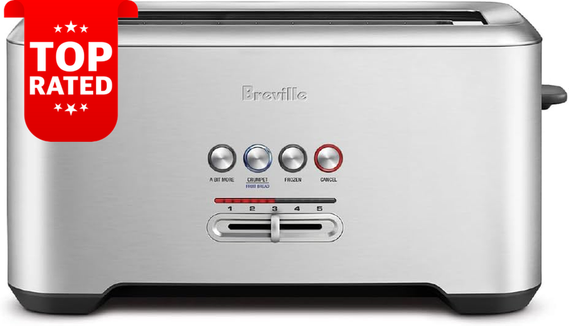 Lift Look Pro 4-Slice Toaster Brushed Stainless Steel BTA730BSS