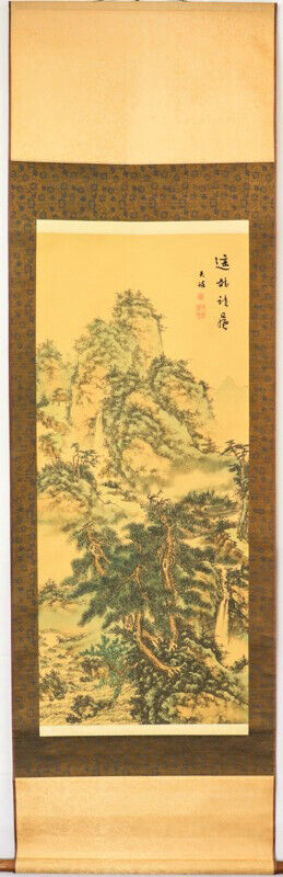 Chinese Antiques Art Hanging Scroll "Landscape Picture" eT-100027