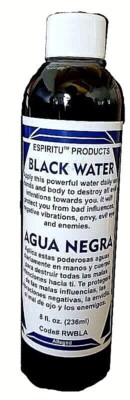 BLACK WATER-AQUA DE NEGRO 8 OZ (236ml) MAGICK PAGAN WICCAN