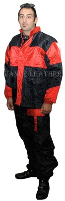 MOTORCYCLE RIDING WATERPROOF RAIN GEAR UNISEX WITH HUDDY LIGHTWEIGHT MESH LINING
