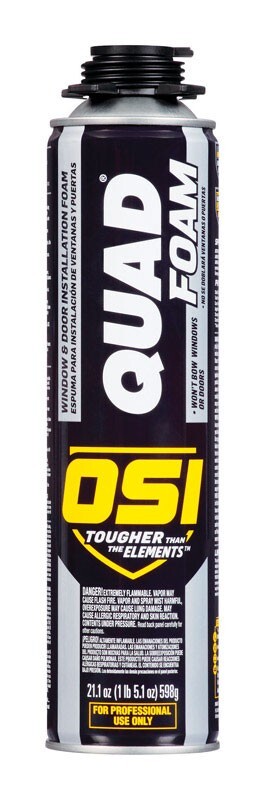 OSI Quad Tan Foam Window & Door Foam Sealant 21.1 oz Wood Fibe...
