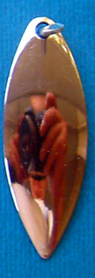 (12)  Willowleaf  #4 Spinner Blades Copper Smooth Walleye Candy