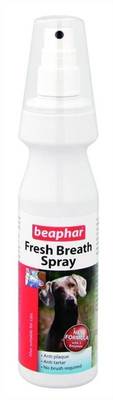 Beaphar Fresh Breath Spray For Dogs And Cats 150Mls Anti Plaque Tartar No Brush