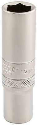 Draper Expert 3/8'' Square Drive 6 Point Metric Deep Socket (12mm) 16580