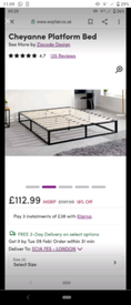 Double bed frame and Mattress 