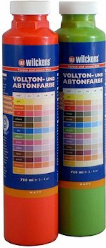 Wilckens Volltonfarbe Abtönfarbe Bunttöne Wandfarbe Fassadenfarbe - 250 ml