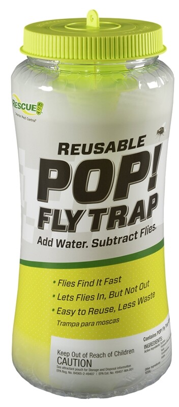 RESCUE! POP! Fly Trap – Outdoor Fly Trap for Home & Agricultural Settings
