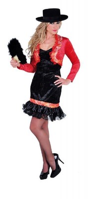 Spanierin Flamenco Seniora Kostüm Kleid Damen Zorro Zorokostüm Spanierkleid