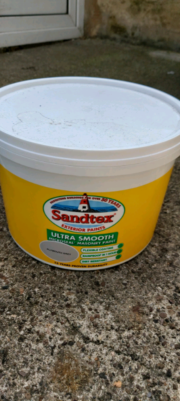 5 x10L Sandtex masonry paint plymouth grey, outdoor paint | in Bradford, West Yorkshire | Gumtree