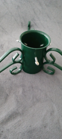 Steel Christmas tree stand in green never been used 