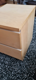 Ikea malm bedside cabinet
