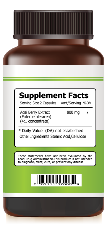 Acai (Assai) Berry, Provides Minerals and Vitamins to Support Well-Being