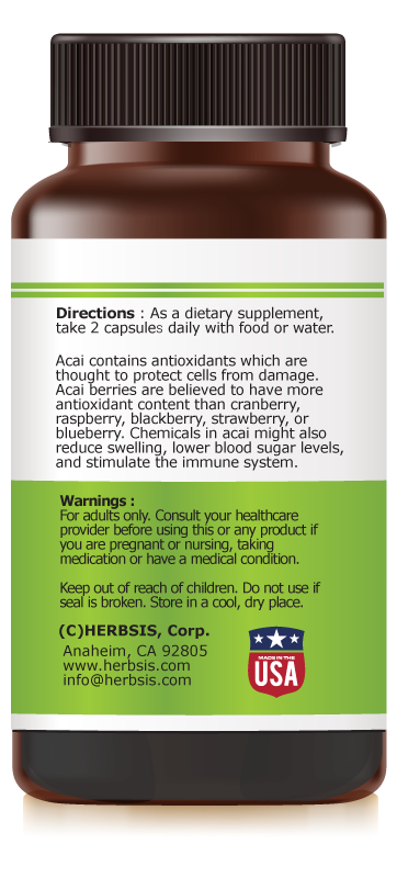 Acai (Assai) Berry, Provides Minerals and Vitamins to Support Well-Being