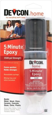 NEW Devcon 20845 CLEAR High Strength 5-minute Epoxy 25 ML 6394274