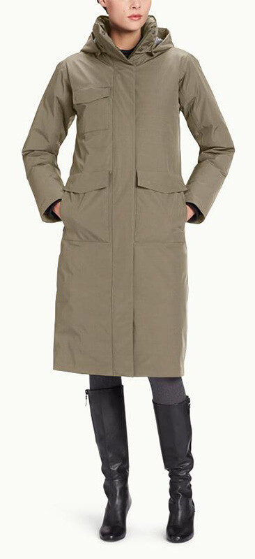 $550 Nau Women Copenhagen Winter Down Hooded Waterproof Coat Jacket XS S M L New