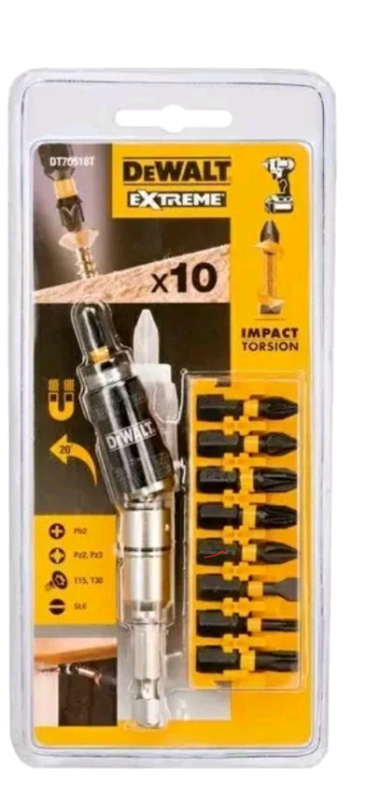 DeWalt DT70518T-QZ "DT70518 Extreme Impact Torsion Bit Set with Holder ...