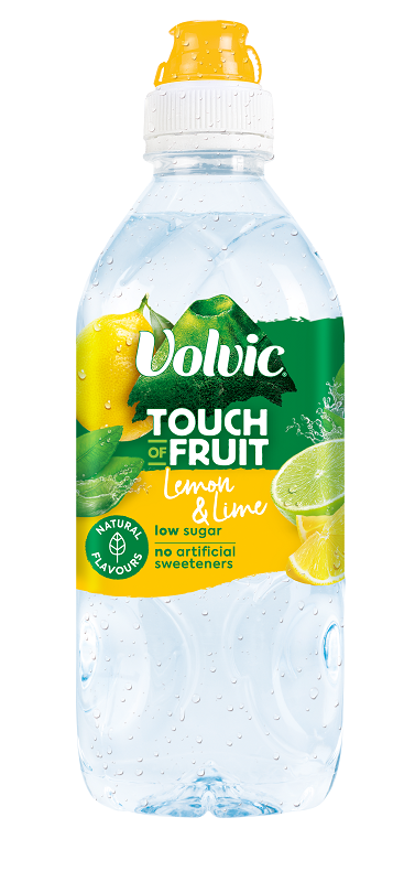 Volvic Touch of Fruit Lemon and Lime Sports Cap Pack of 6 x  750ml