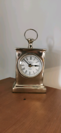 Silver tone Mantel Carriage Clock