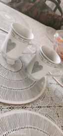 Set of silver Anniversary cups